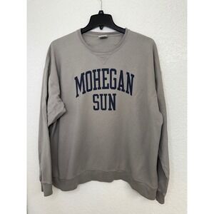 Mohegan Sun Sweatshirt Mens 2XL Crewneck Pullover‎ Comfort Wash Gray
